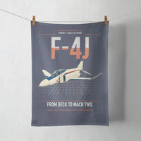 Thumbnail for F-4J Phantom II design on navy blue towel
