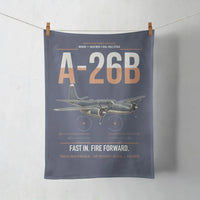 Thumbnail for A-26B Invader design on navy blue towel