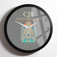 Thumbnail for Coimbatore International Airport CJB Wall-Clock Framed - Gray