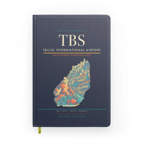 Thumbnail for Tbilisi International Airport (TBS) design on navy blue notebook