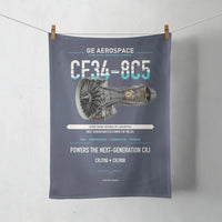 Thumbnail for CF34-8C5 design on navy blue towel