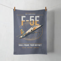 Thumbnail for F-5E Tiger II design on navy blue towel