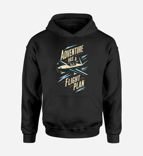 Single-Side Printing — Adventure Has A Flight Plan Double-Side Hoodie