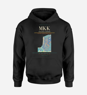 Single-Side Printing — Molokai Airport (MKK) Double-Side Hoodie