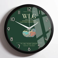 Thumbnail for Wellington International Airport WLG Wall-Clock Framed - Dark Green