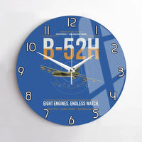 Thumbnail for B-52H Stratofortress design on blue no frame wall clock