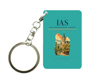 Thumbnail for Iași International Airport (IAS) design on turquoise key chain