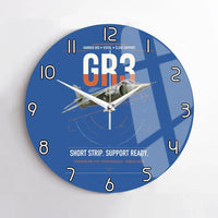 Thumbnail for Hawker Siddeley Harrier GR3 design on blue no frame wall clock