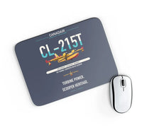 Thumbnail for Canadair CL-215T design on navy blue rectangle mouse pad