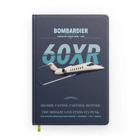 Thumbnail for Bombardier Learjet 60XR design on navy blue notebook