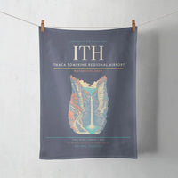 Thumbnail for Ithaca Tompkins Regional Airport (ITH) design on navy blue towel