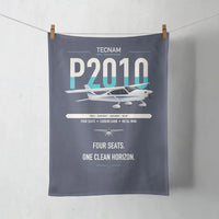 Thumbnail for Tecnam P2010 design on navy blue towel
