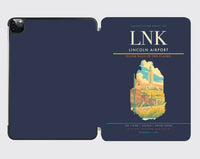 Thumbnail for Lincoln Airport (LNK) design on navy blue ipad tablet case