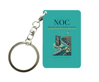 Thumbnail for Ireland West Airport Knock (NOC) design on turquoise key chain