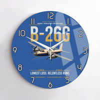 Thumbnail for B-26G Marauder design on blue no frame wall clock