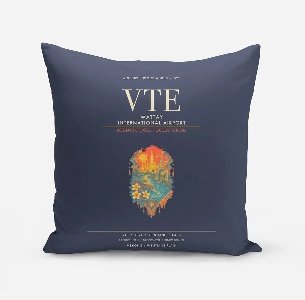 Wattay International Airport Vientiane VTE - Navy Blue