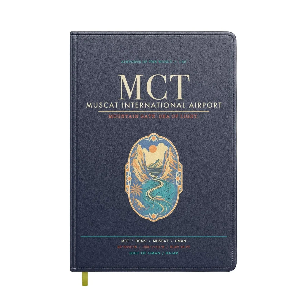 Muscat International Airport MCT - Mountain Gate Current - Navy Blue
