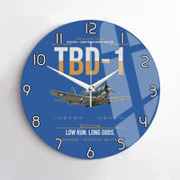 Thumbnail for TBD-1 Devastator design on blue no frame wall clock