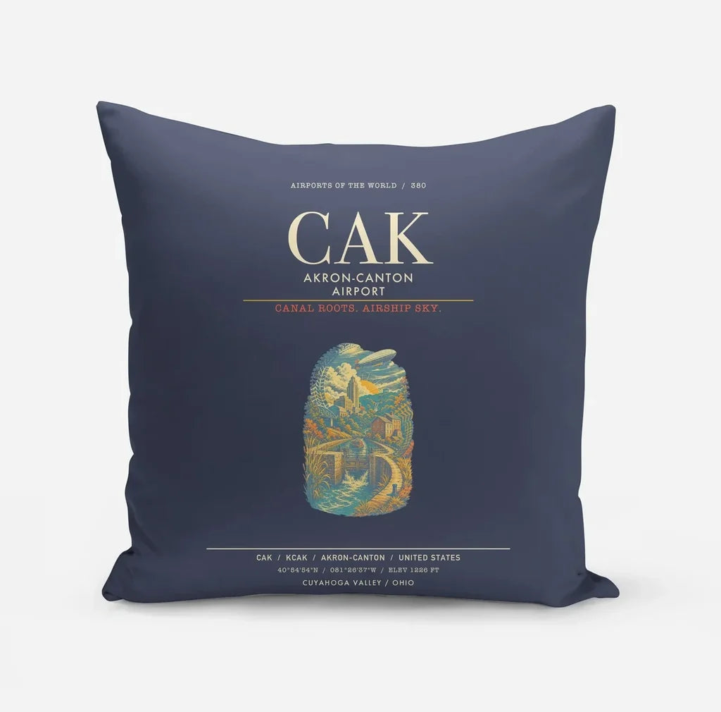 Akron-Canton Airport CAK - Navy Blue