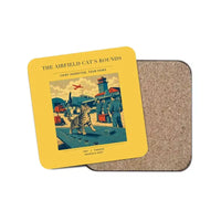 Thumbnail for The Airfield Cat's Rounds - Designed Coasters design on yellow 1-piece