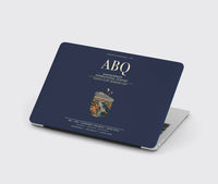 Thumbnail for Albuquerque International Sunport (ABQ) design on navy blue MacBook case