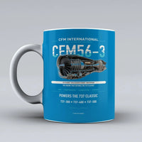 Thumbnail for Mug design on turquoise cfm56 3