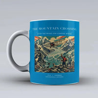 Thumbnail for VINTAGE G4006 - The Mountain Crossing - Ceramic Mug design on turquoise