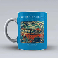 Thumbnail for VINTAGE G4022 - The Outback Run - Ceramic Mug design on turquoise