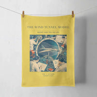Thumbnail for VINTAGE G4174 - The Wind Tunnel Model - Designed Towels design on yellow