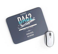 Thumbnail for Diamond DA62 design on navy blue rectangle mouse pad
