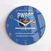 Thumbnail for PW800 design on blue no frame wall clock