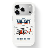 Thumbnail for Sikorsky MH-60T Jayhawk design on white magsafe iphone case, for iPhone 17 Pro