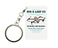Thumbnail for Autel EVO II Dual 640T V3 Key Chain design on white key chain