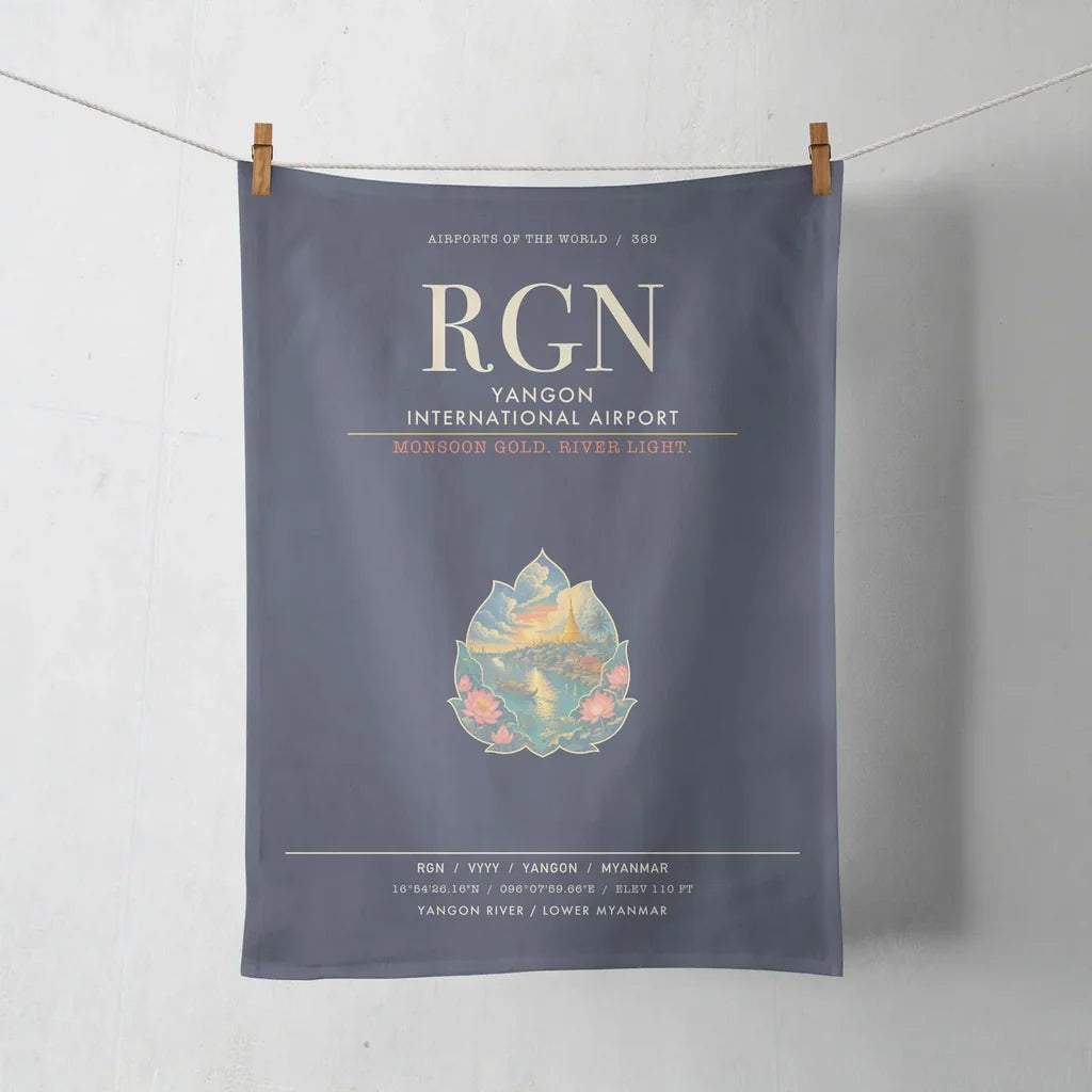 Yangon International Airport RGN - Navy Blue