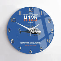 Thumbnail for Airbus H125 design on blue no frame wall clock