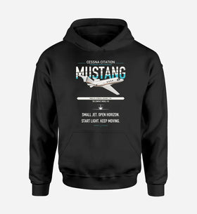Single-Side Printing — Cessna Citation Mustang Double-Side Hoodie