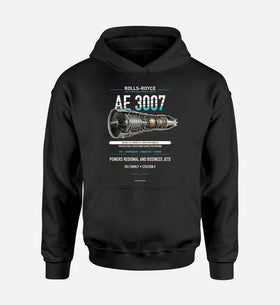 Single-Side Printing — Rolls-Royce AE 3007 Engine Double-Side Hoodie