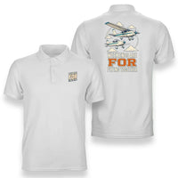 Thumbnail for SIGNAL 544 - Weekends Are For Flying Together - Double-Side Polo design on white double side polo