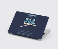 Thumbnail for Bombardier Learjet 36A design on navy blue MacBook case