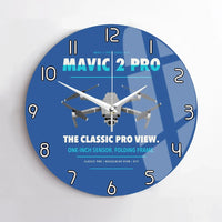 Thumbnail for DJI Mavic 2 Pro design on blue no frame wall clock