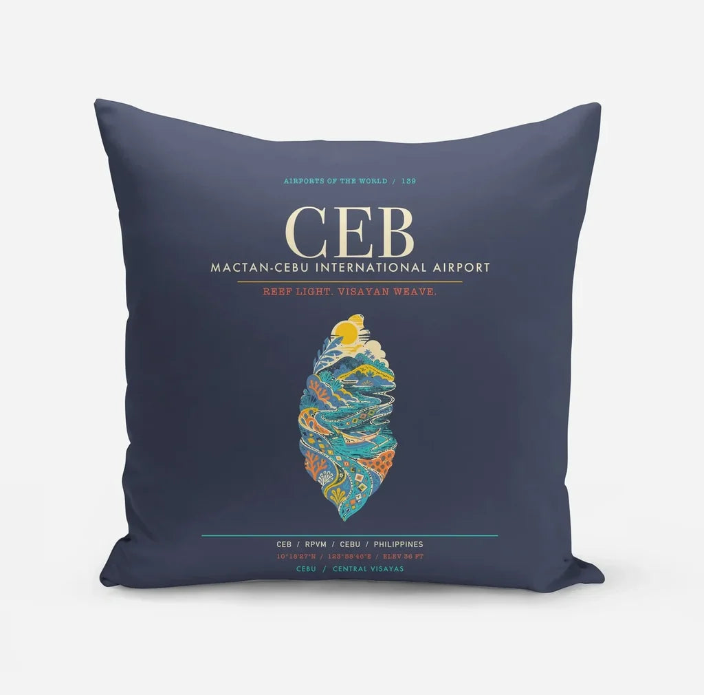 Mactan-Cebu International Airport CEB - Visayan Reef Loom - Navy Blue