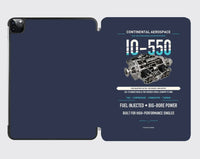 Thumbnail for IO-550 design on navy blue ipad tablet case