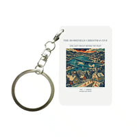 Thumbnail for VINTAGE G4449 - The Homefield Christmas Eve - Designed Key Chain design on white