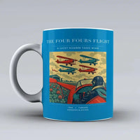 Thumbnail for VINTAGE G4444 - The Four Fours Flight - Ceramic Mug design on turquoise