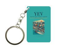 Thumbnail for Inuvik (Mike Zubko) Airport (YEV) design on turquoise key chain