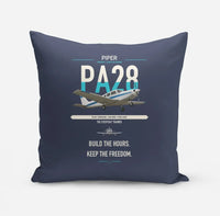 Thumbnail for Piper PA-28 Cherokee design on navy blue pillow