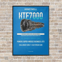 Thumbnail for HTF7000 vertical canvas print - framed - turquoise background