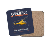 Thumbnail for Bristol Sycamore HR14 design on navy blue 1 piece coaster