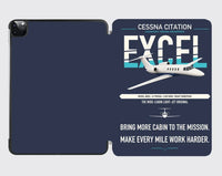 Thumbnail for Cessna Citation Excel design on navy blue ipad tablet case