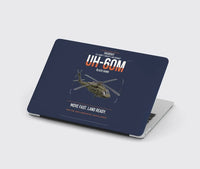 Thumbnail for Sikorsky UH-60M Black Hawk design on navy blue MacBook case